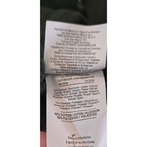 Michigan State Spartans Hoodie L Gildan Heavy Blend Green - Picture 9 of 10